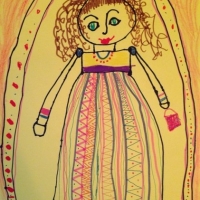 Рисуем наряды для принцессы Анечки (для детей 5-8 лет)