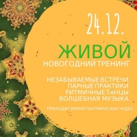 «живой» новогодний тантра-тренинг Сергея Слюсарева 24 декабря 2016 года