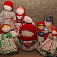 Плетение обережной куклы "Кубышка - Травница"