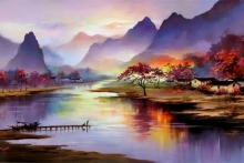 Мастер-класс по живописи малом — пишем замечательный пейзаж от Ken Hong Leungа
