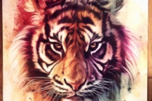 Мастер-класс по живописи маслом — пишем ярких Тигров, как символ хранителя дома и семьи, проявляет себя в качестве символа удачи и защиты